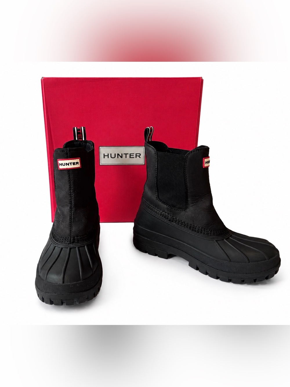 Hunter Original Commando Chelsea Boots – Black Waterproof - Picture 6 of 9